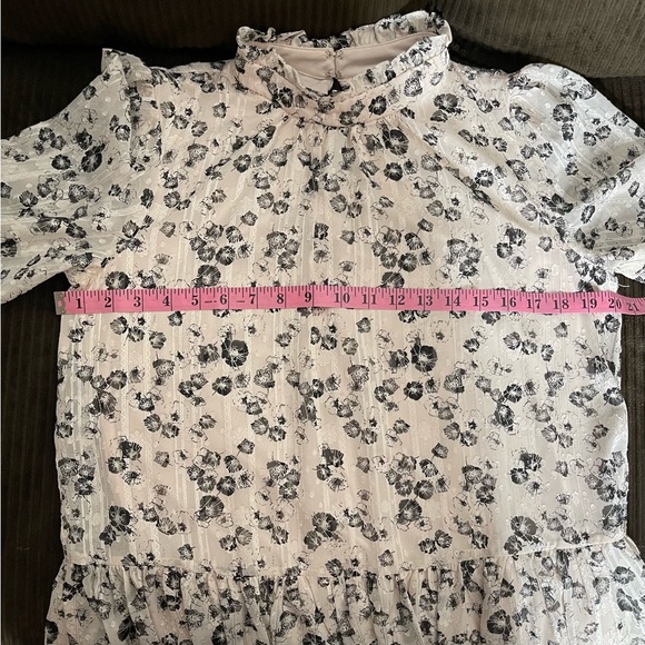 Maison Tara Puff 3/4 Sleeve Dress Size 14 - Picture 10 of 14